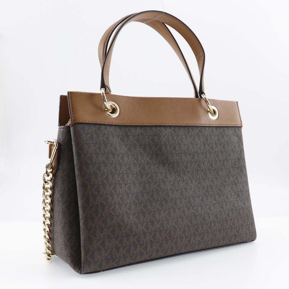 Michael Kors Susan Handbag 30F1GUSS2B 2WAYShoulder Brown PVC Women Used