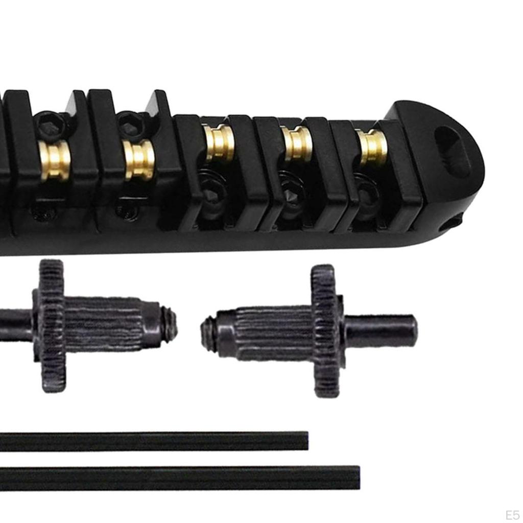 Guitar Replacement Parts Set, Locking Bridge Tailpiece Roller, Saddle Kits, for