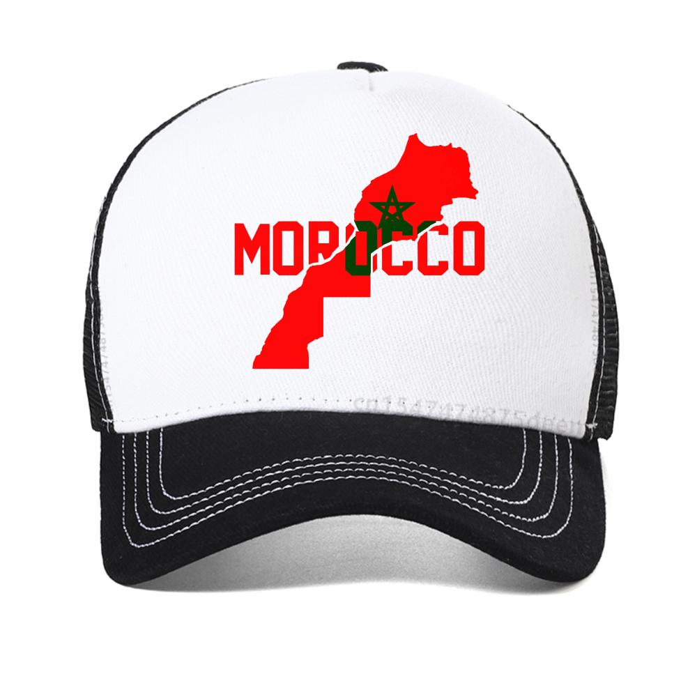 Morocco Print Baseball Cap National Flag Moroccan Birthday Ideas Vintagec Caps Breathable Fashion Comfortable Snapback Hat