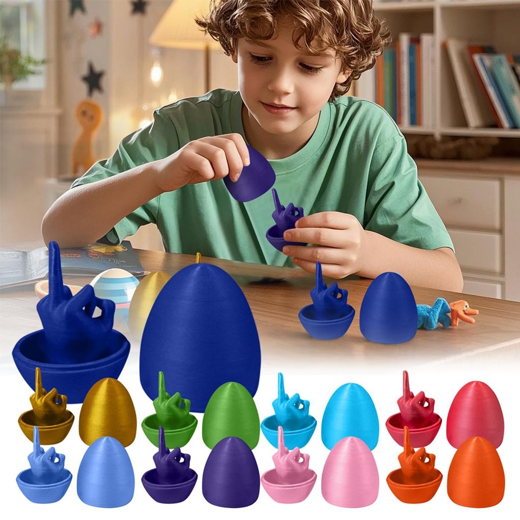 3D Printing Friendly Gesture Egg Decompression Tool Funny Toy Adult Gift Funny