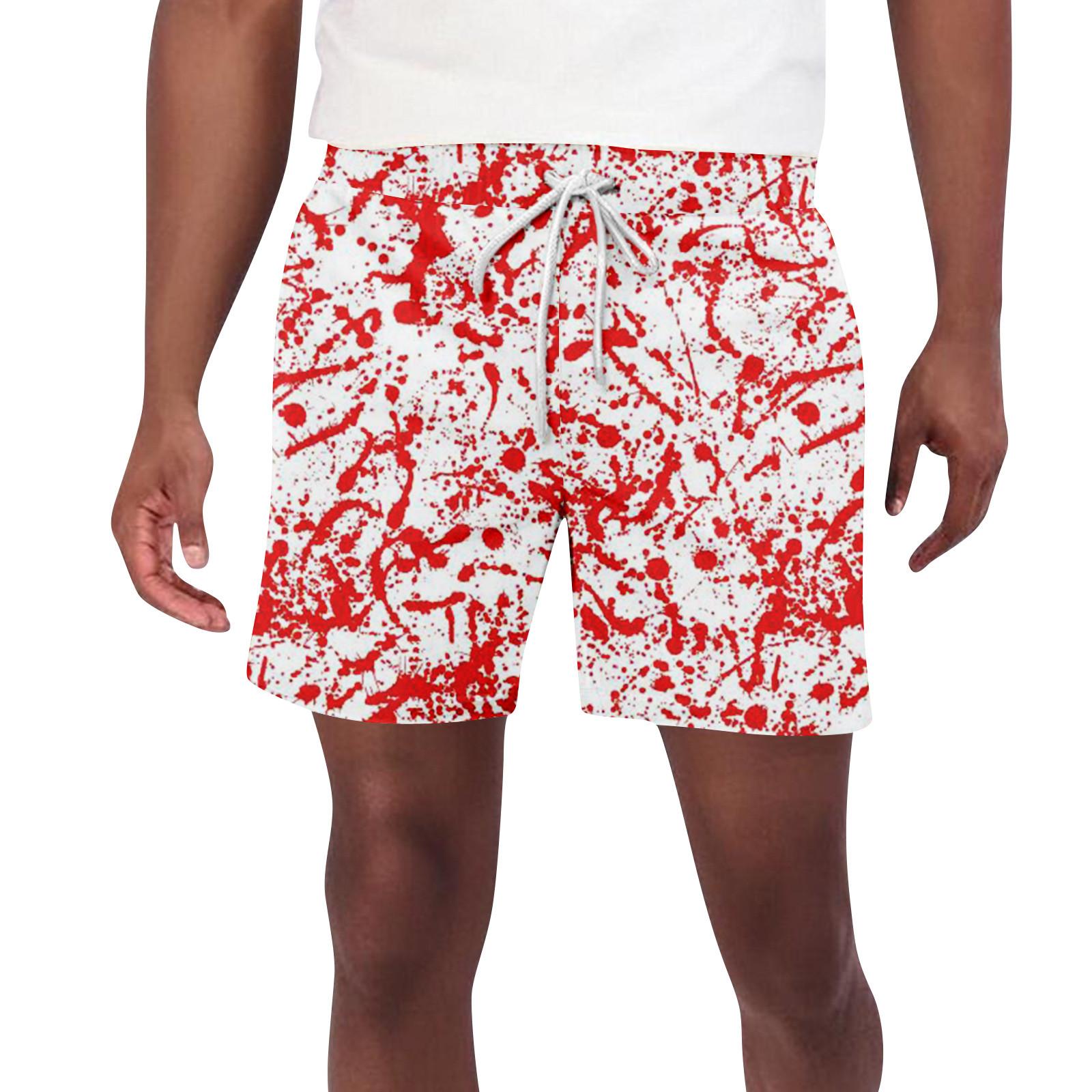 

Мужские шорты с принтом на тему Хэллоуина и ужасов, мужские повседневные спортивные пляжные шорты на шнурке XXXL