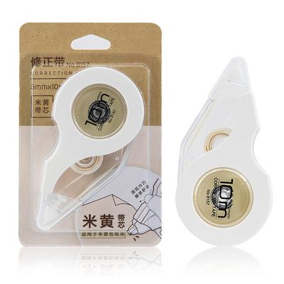 Writing Corrector Tape Large Capacity Mini Beige Correction Tape Ink Corrector Tape for Students