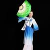 Long Imitation Belly Dancing Fan 26cm Performance Fan Hot Sell Gradient Color  Dance Bamboo Fans