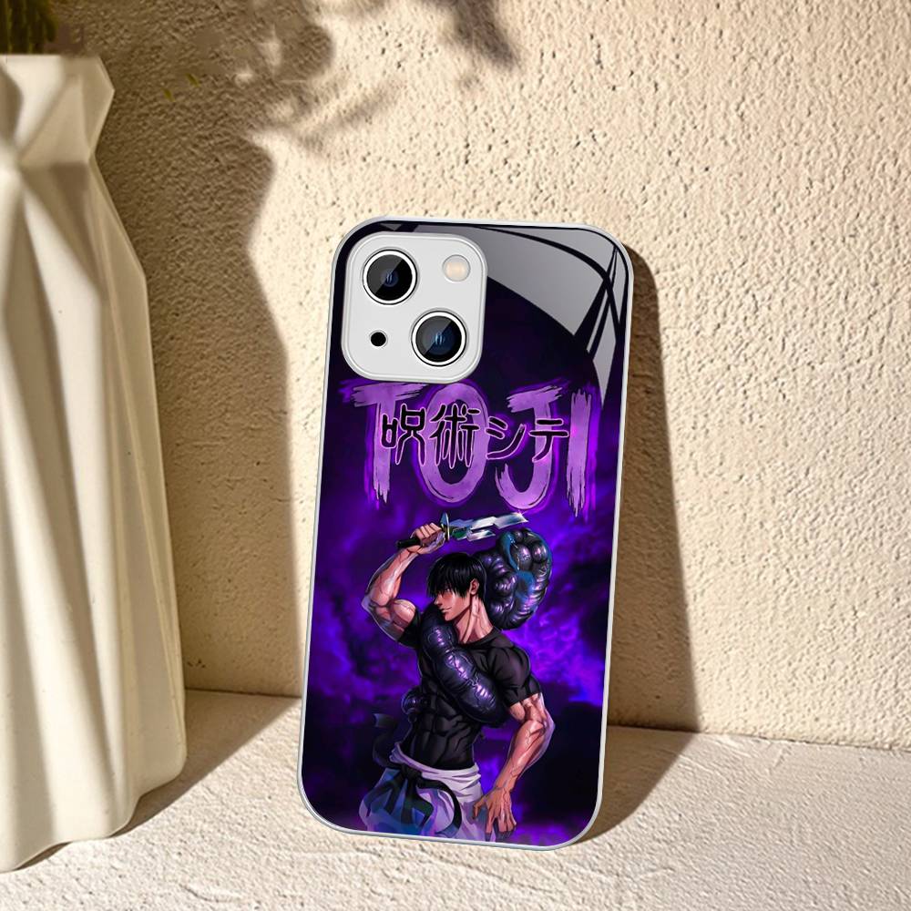 

J-Jujutsu Toji Kaisen F-Fushiguro For IPhone 14 13 12 Mini 11 Pro XS Max X XR 14 Plus Tempered Glass Cover iphone 14 plus