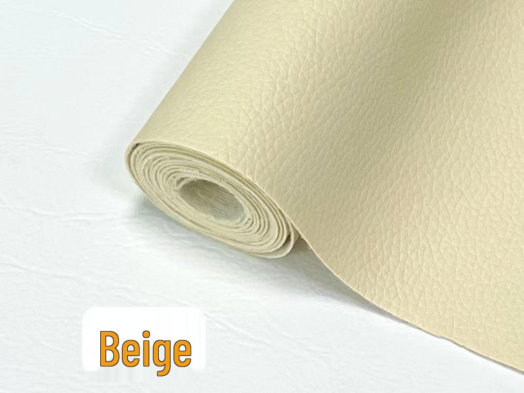 

Утолщенная самоклеящаяся заплатка из ПУ кожи с тиснением «личи» для диванов, кроватей и автомобильных салонов 100cm x 137cm бежевый