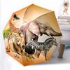 1pc Safari Animals Automatic Umbrella - Automatic Opening And Closing, Sturdy Iron Frame, Formal Occasions Yy251018226
