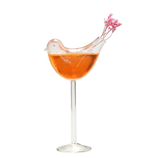 Bird Bam Glasses, Bird Shaped Glass Wine Glass, Creative Birds Cocktail Glass, Funny Clear Crystal Glasses, for Champagne, Mixed Drinks, Party,