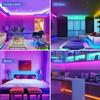 Colorful LED Light Strip with 24 Key Remote Control APP To Control Indoor Party Atmosphere Lights, 1/2/3/5/10/15/20M for You To