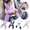 Car Neck Pillow with Seat Belt Safety Sleep Kids Aid Car Pillow Seat Adult Seat Back Sleeping Head Prevent Car Leaning Seat E9Q1