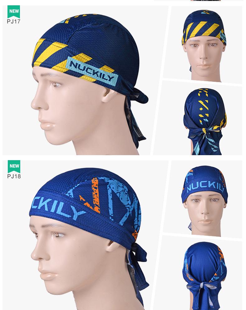 NUCKILY Unisex Sweat-Wicking Sports Headband & Pirate Cap - Hip Hop, Cycling, Dance, and Sun Protection.