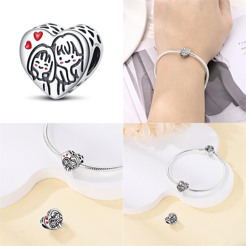 100 Copper Love Angel Blessing Charm Bead Charms Compatible With Authentic Bracelets Do It Yourself Jewellery Making Ideal For Women Gift