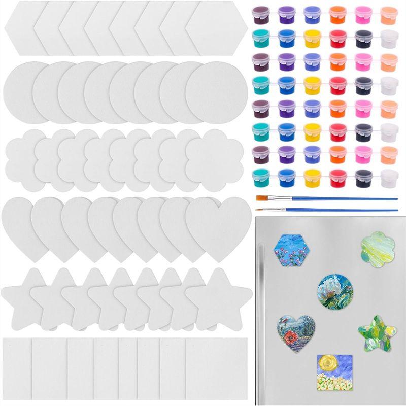 

A60zmini Magnetic Canvas Panel Boards Kit Art Fun Painting Kit For Fridge Locker DIY Art Craft Paints Canvasesmay
