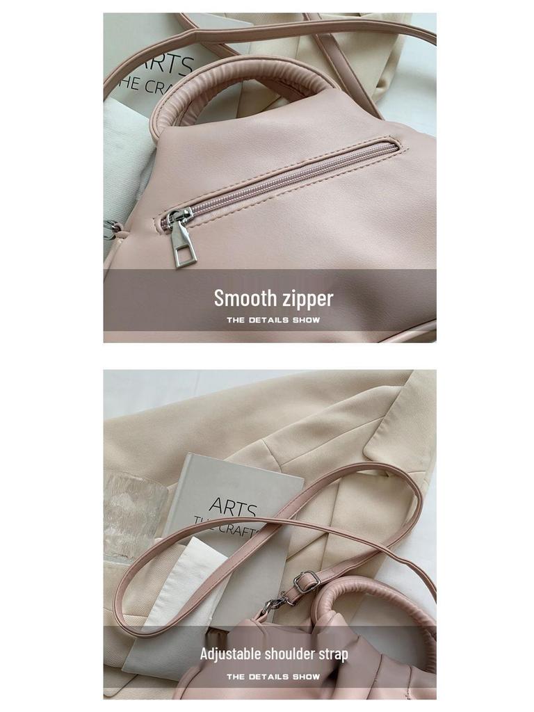 2025 Women's Versatile Retro Cloud Pleated Handbag: Underarm, Travel, Shoulder, Crossbody
