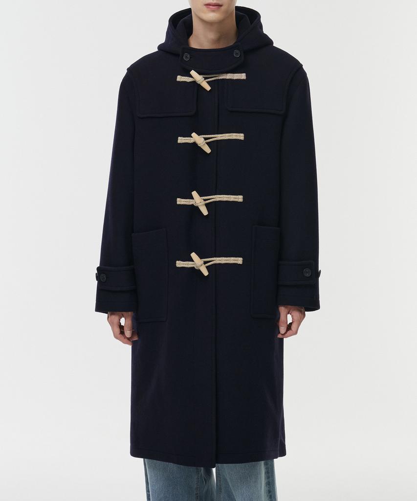 Musinsa Standard Wool Blend Oversized Duffle Coat [Navy]