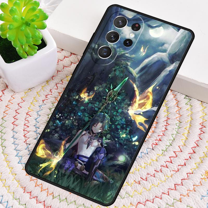 Genshin Impact Xiao Soft Silicone Phone Case For Samsung Galaxy Note 10 Pro S26 S25 S24 S23 S22 S21 Plus S25Ultra Capa Cover
