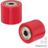 2Pcs 8mm Chain Tensioner Guide Wheel, Drive Pulley Roller for Motorcycle | Pre-installed 608Z Bearings, No Assembly Needed. Rubber + Steel