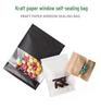 Earrings and Ear Accessories: Thick Transparent Self-Sealing Kraft Paper Bags for Packaging and Food Storage
