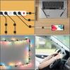 Cable Strong Cord Wire Fixing Clip for Cable with Adhesive Small and Discreet Clips, 30-Pack, Adhesive, Removable, Holder, (Black), Cars, Desks,