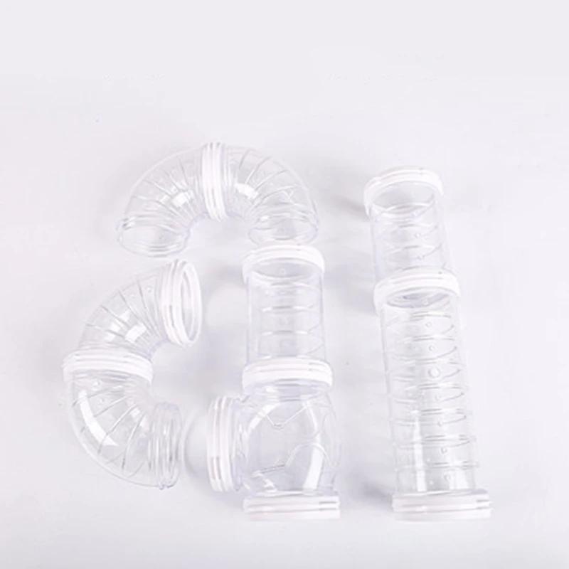 Hamster Coop Tunnel DIY Remodeled Hamster Maze Cage External Tubes Tunnel Set Sports U Pipe Hamster Accessory Pipeline Supplies