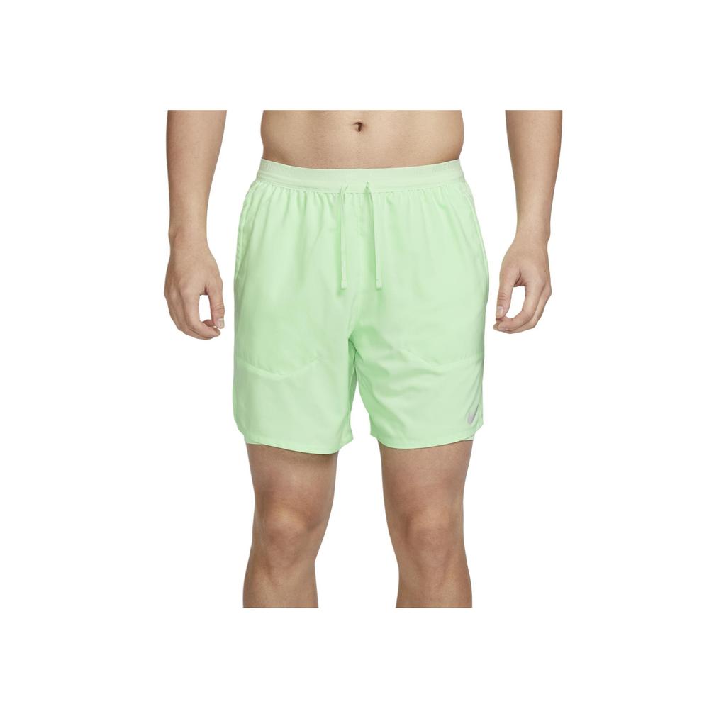 Nike Dri-Fit Solid Color Mid-Rise Two-In-One Running Casual Shorts Men Shorts Green DM4760-376