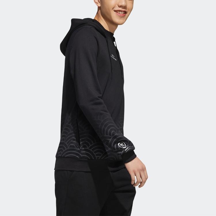 adidas neo Sweat Hoody Knitted Hooded Sweater Men's Black EH6506