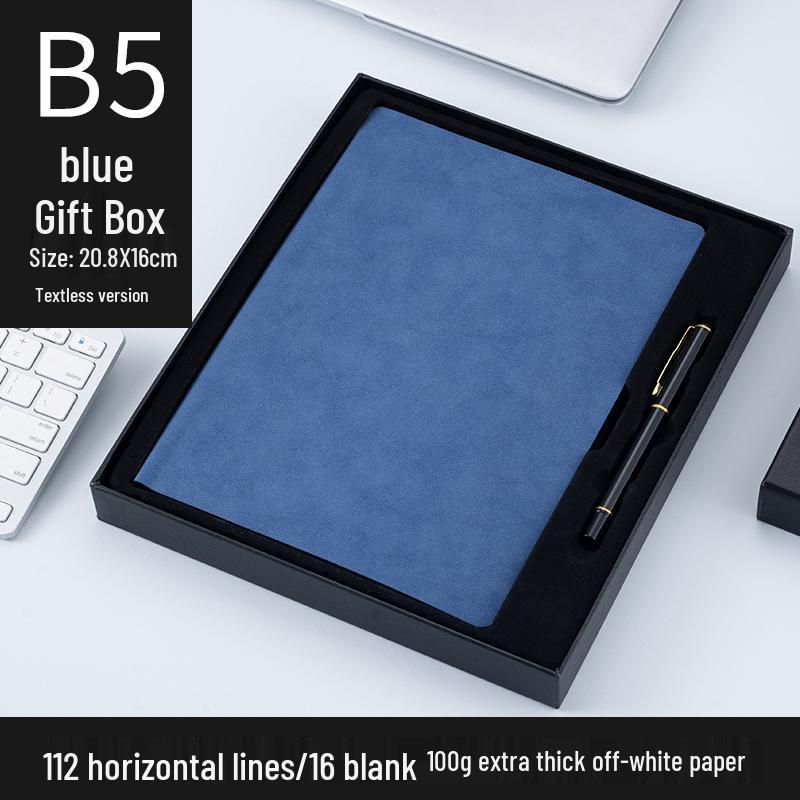 Customizable Sheepskin Notebook with Pen & Free Engraving - Company Logo 2025 Diary, A6/A5/B