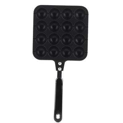 Panela de Polpetas de Polvo de 16 Furos Liga de Alumínio Molde para Assar Takoyaki Bandeja para Casa Cozinha