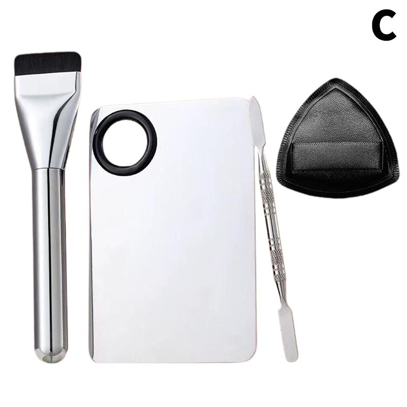1/3/4Pcs Foundation Makeup Tools Kit Foundation Brush Powder Puff And Cream Palette Portable Makeup Tool For Travel Daily