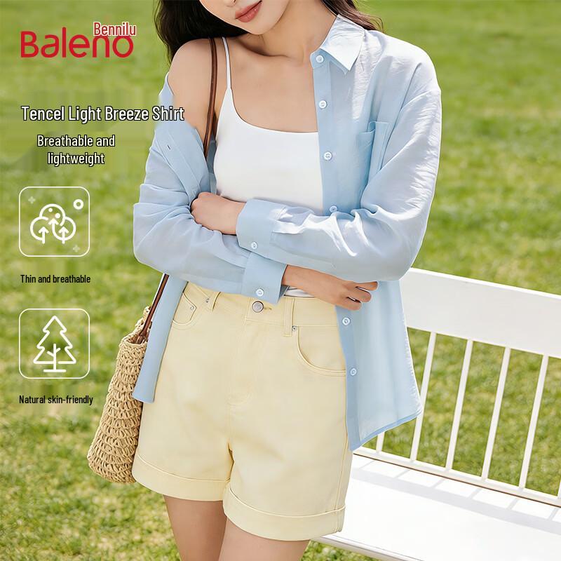 Baleno Women s Lyocell Tencel Shirt Cardigan S