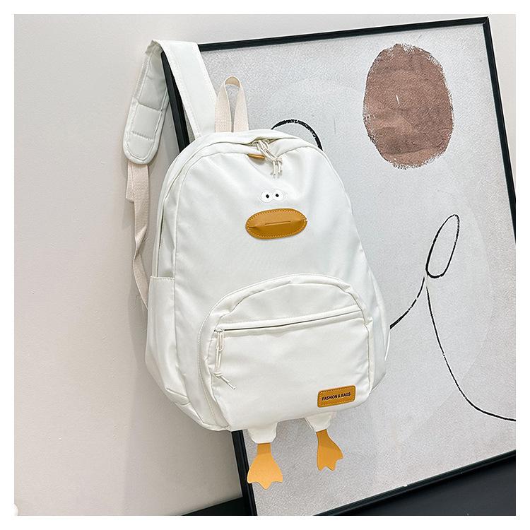 Cartoon Duckling Backpack Girl College Student Versatile High School Girl Backpack Student Schoolbag