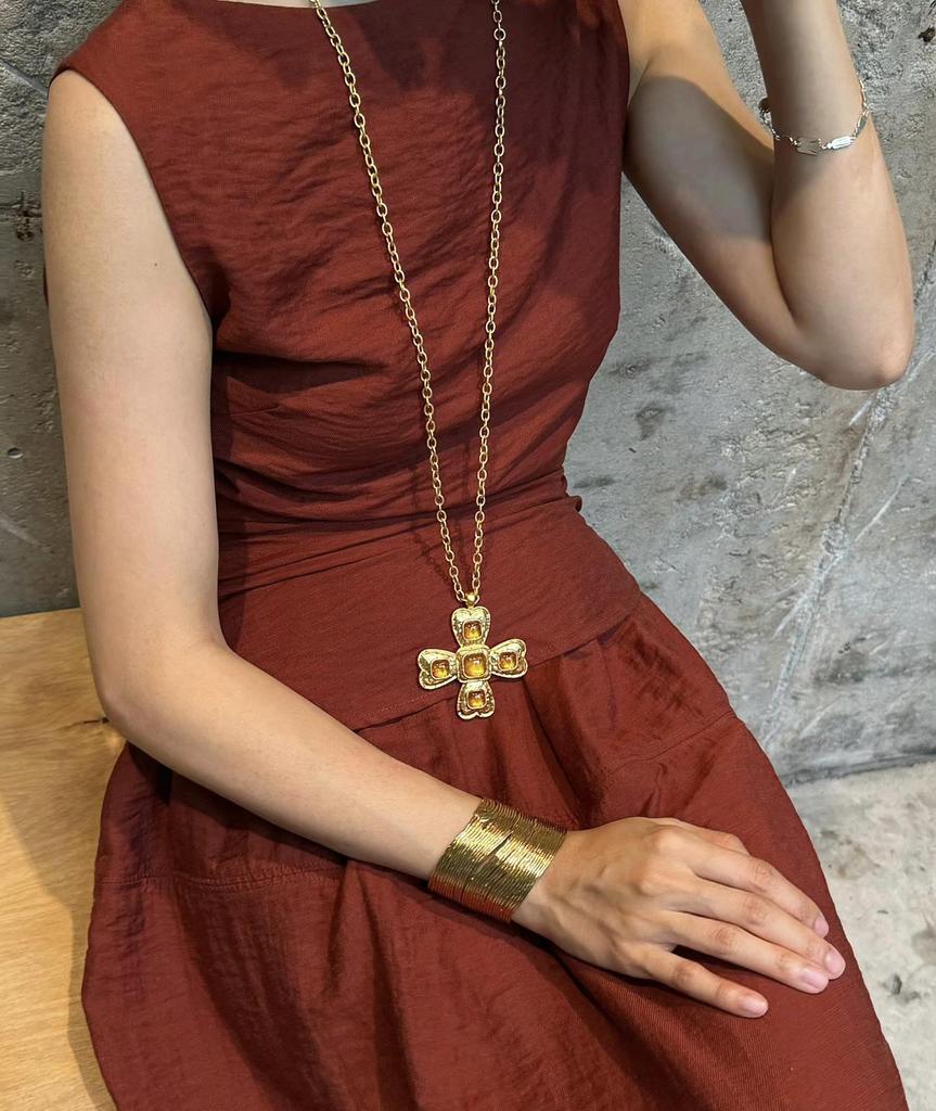 Linen-Blend Sleeveless Backless Tie Top & Half Skirt Set - Women's Summer Collection