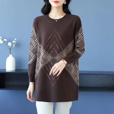 Sweater for Women Autumn Winter Thickened Pullover Warm Knitted Stretchy Long Sleeve Oversize Jumper Tops