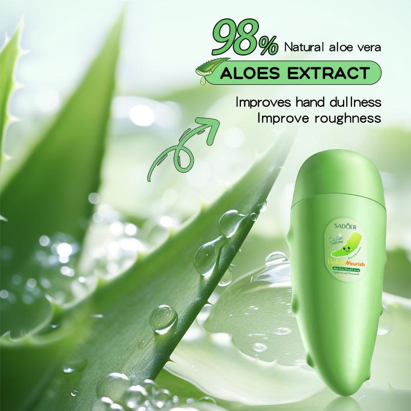 Sadoer Aloe Vera Hyaluronsäure Feuchtigkeitsspendende und nährende Handcreme Anti-Trockenheit und Riss Herbst und Winter Handcreme