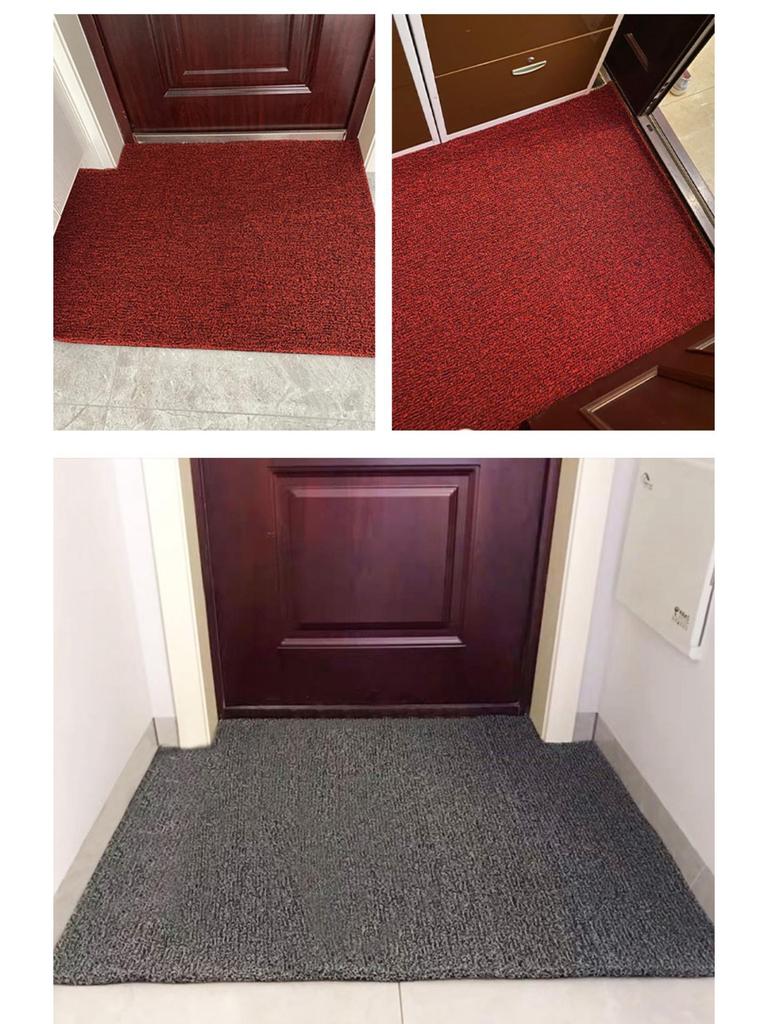 Two-Tone Dirt-Resistant Entrance Mat: Silk Ring Doormat, Gold-Digging, Cuttable for Household & Commercial Use