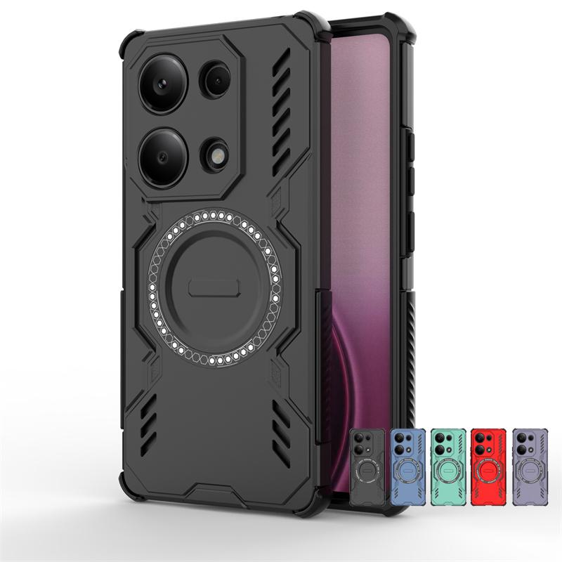 For Xiaomi Redmi Note 13 Pro 4G Case Redmi Note 13 Pro Magnetic Adsorption Wireless Charge Cover For Redmi Note 13 Pro 4G Case