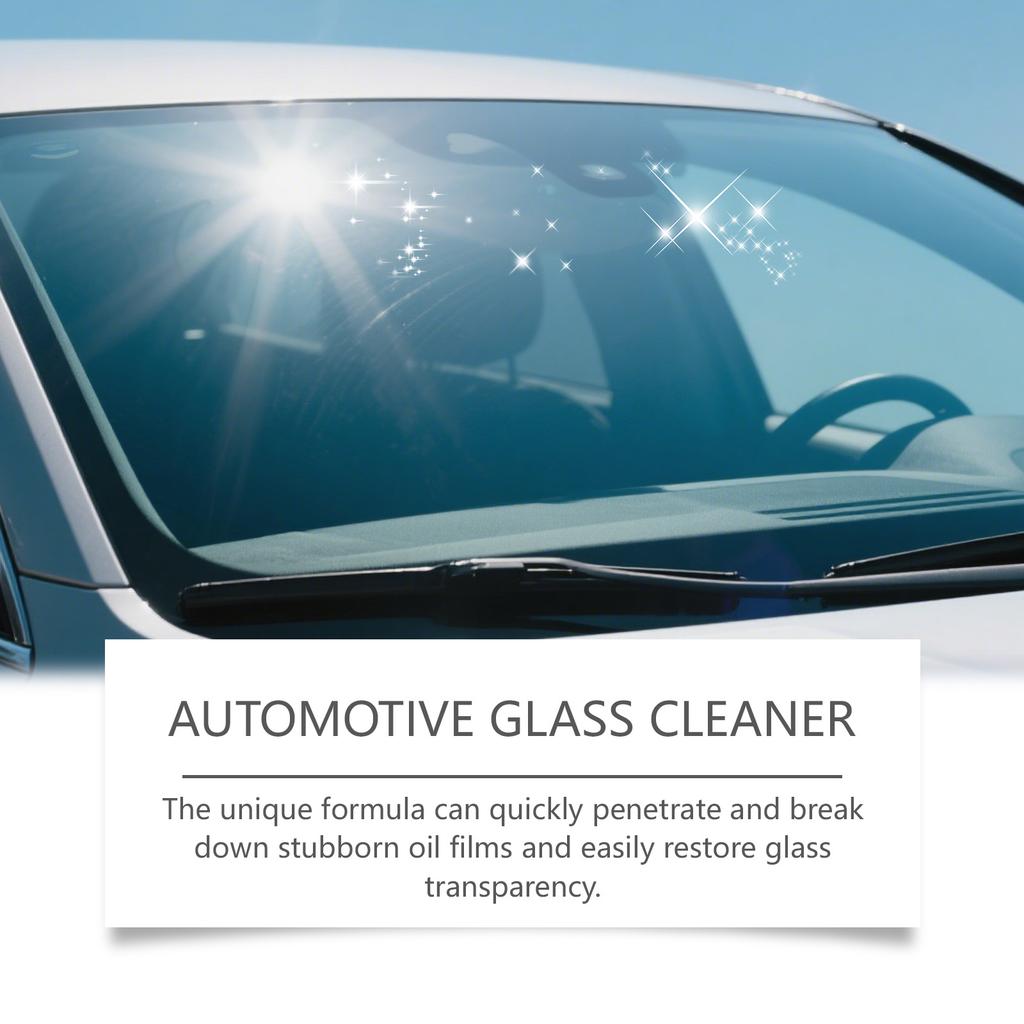 Car Glass Cleaner Spray, Windshield Washer Fluid, Car Window Cleaner, Car Detail Products, Shower Door Water Stain Remover Washing Kit,100ml