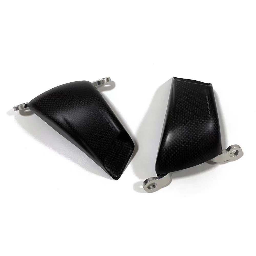 Carbon Fiber Motorcycle Front Brake Air Duct Caliper Radiator Cover For DUCATI PANIGALE V4 V2 V4S Streetfighter V4 V4S 2018-2023
