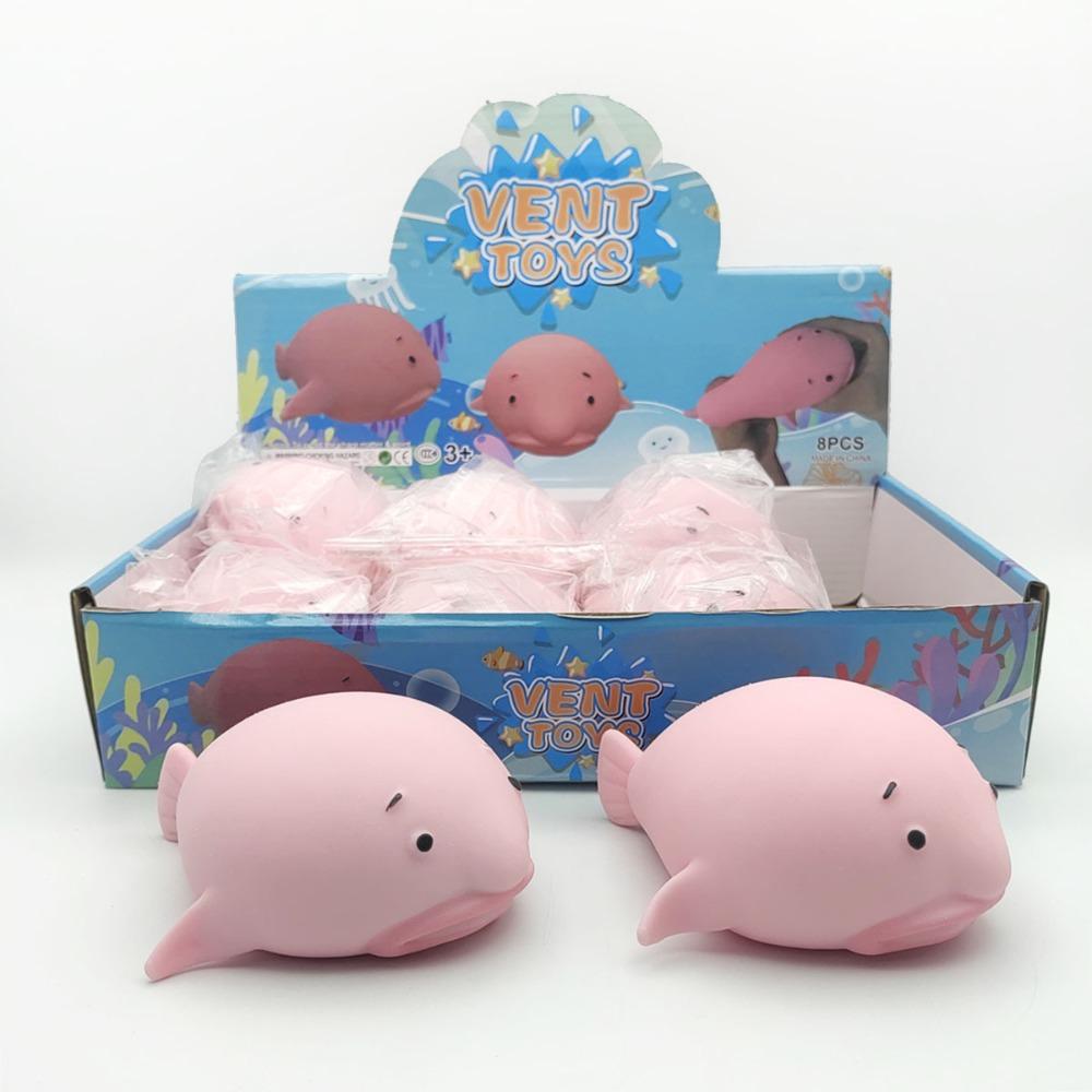Ugly Fish Soft Rubber Flour Squishy Hand Squeeze Toy For Daily Stress Relief And Funny Play