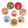 50-500pcs Encouragement Stickers Cartoon Animals 8 Designs for Kids School Kindergarten Teachers Children Scrapbooking Game Toy