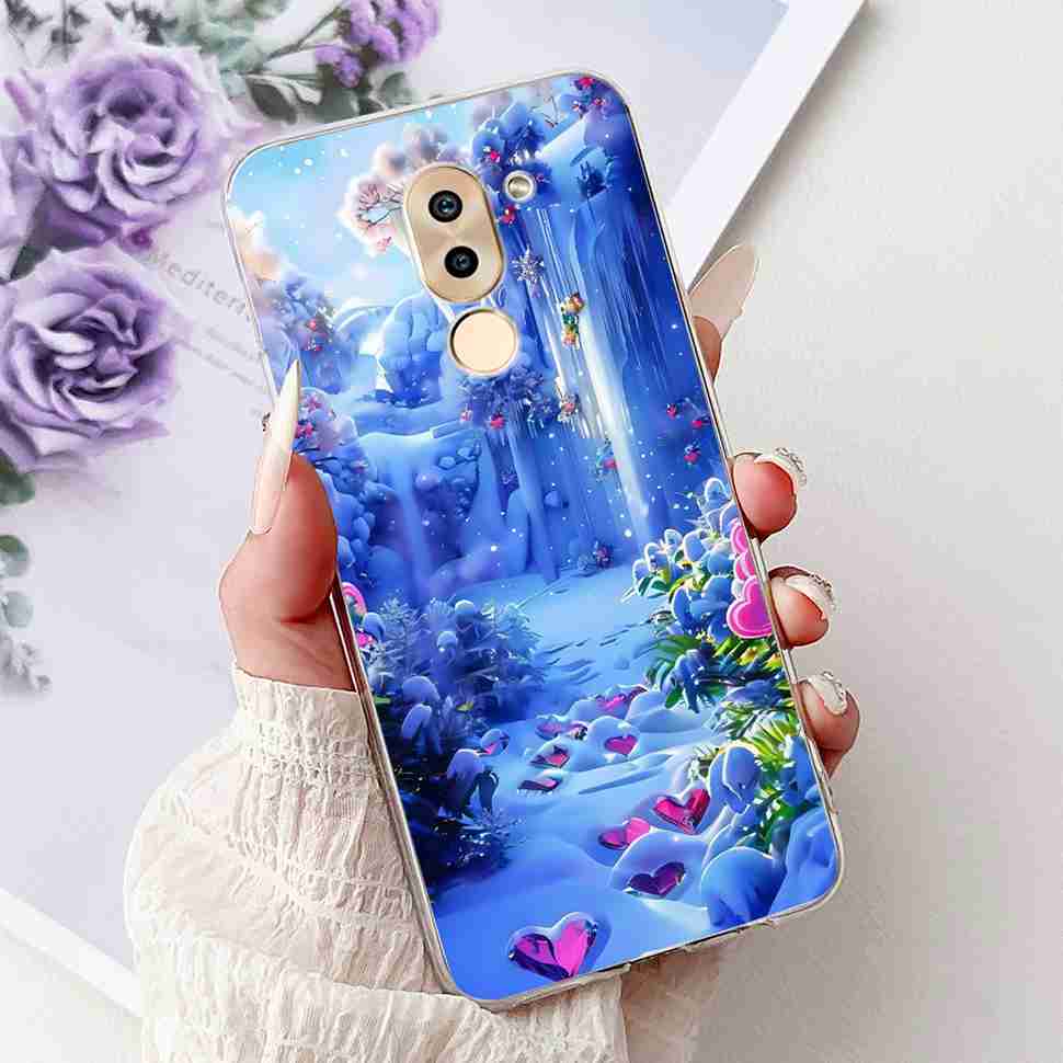 For Huawei Honor 6X BLN-AL10 Case Cute Cartoon Painting Soft Silicone TPU Cover For Honor 6X 6x BLN-L21 5.5" Popular Cats Shell