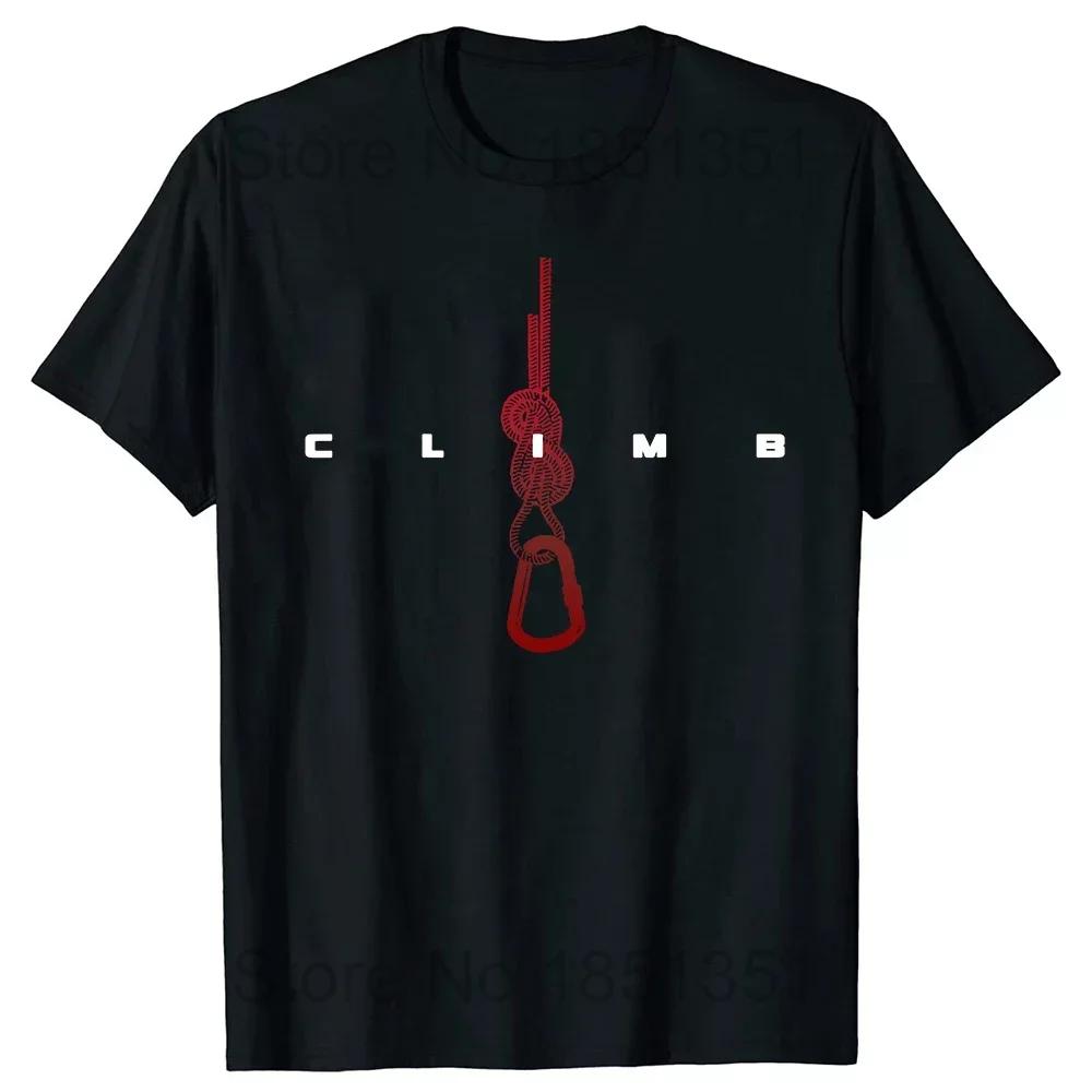 Funny Jesus Climb T Shirts Summer Rock Climbing Mountain Outdoor Adventure Sports Cotton Short Sleeve Birthday Gifts Tshirt Men