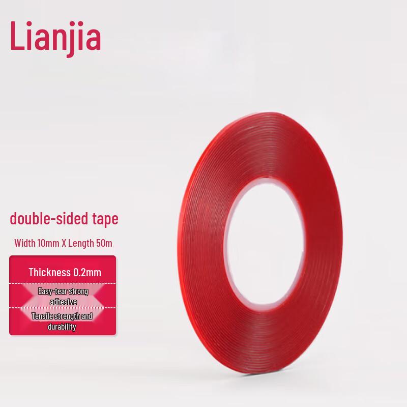 Lianjia Red Film Transparent Double-Sided Acrylic Mounting Tape