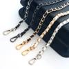 47in PU Leather Flat Chain Strap Handbag Chains Purse Straps Shoulder Cross Body Replacement Strap DIY Purse Making