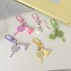 Motivational Badminton Keychain Cartoon Inspired Resin Plastic Hanging Decoration For Athletes Students Friend