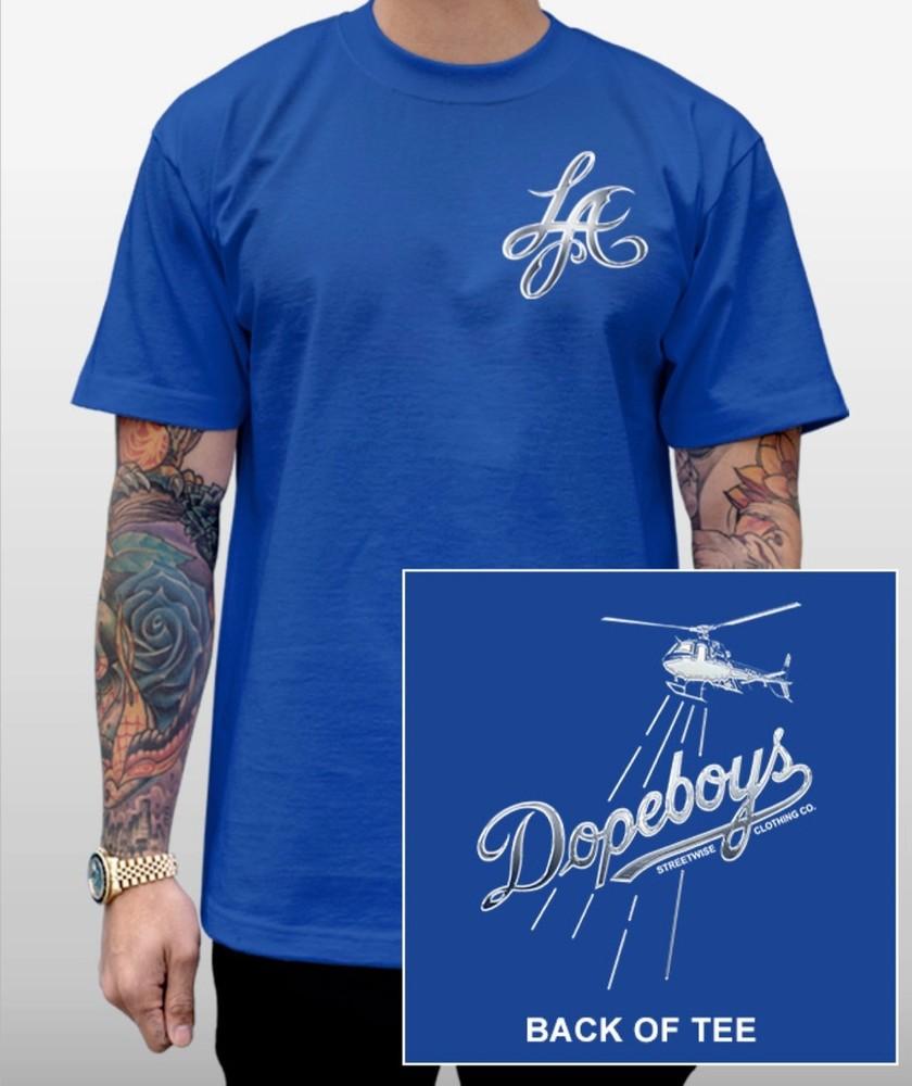 streetwise Chrome Dboy Graphic T-Shirt Black & Royal M-5XL Unisex T-Shirt XXXL