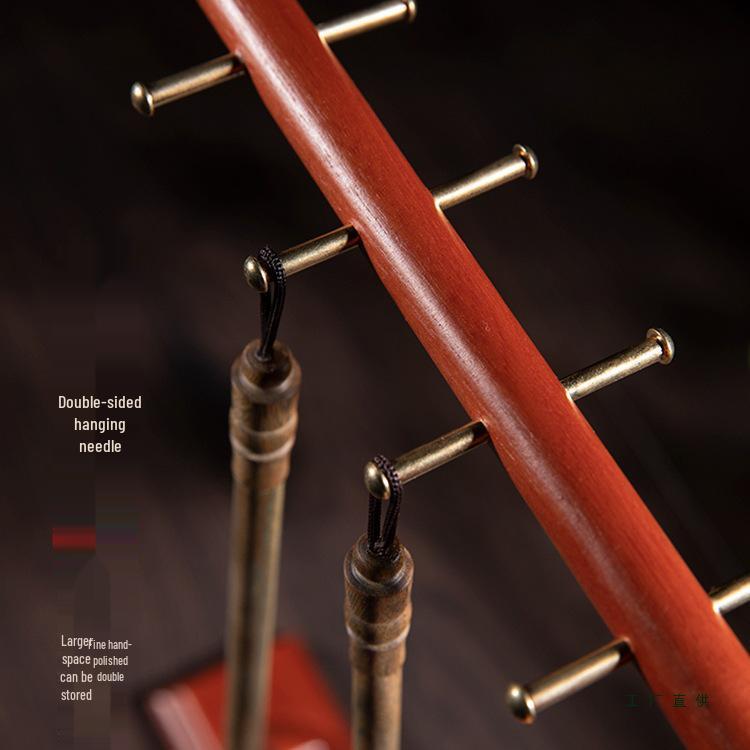 Solid Wood Calligraphy Brush Stand: Multifunctional Brush Holder for Beginners