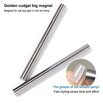 Bâton Magnétique Cat Eye pour Ongles Aimant Cylindrique pour Vernis Gel UV Cat Eye Effet Pailleté Snowlight Outils Manucure Outil de Design