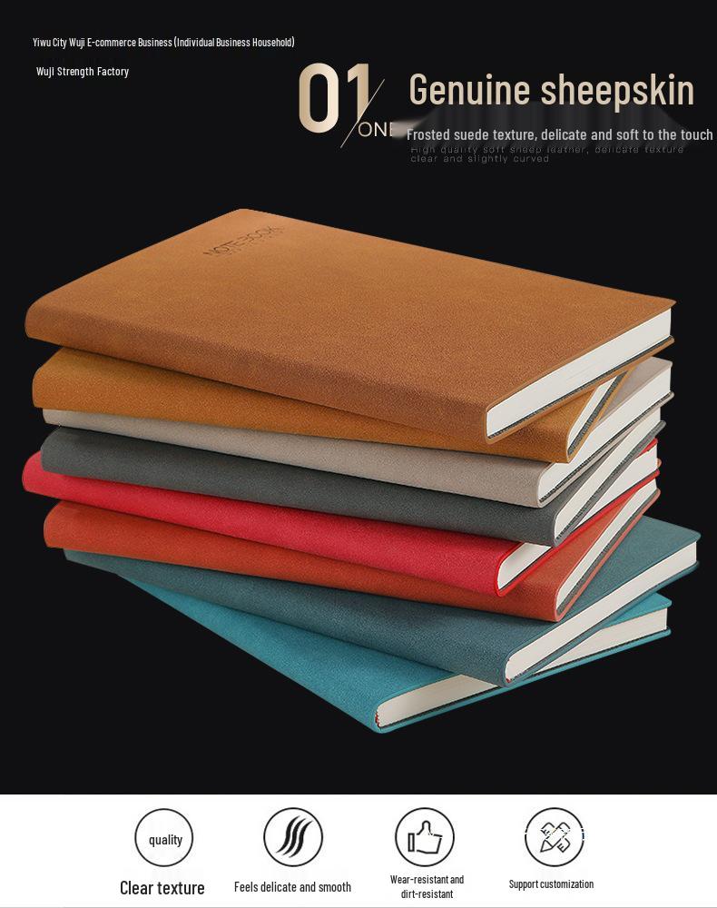Taccuino Business Spesso Retrò Personalizzato – Design Creativo e Semplice per Studenti Universitari e Riunioni d'Ufficio.