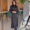 GMXIA Spring Autumn Fall Satin Long Sleeve Half Turtleneck Elegant Women's Waist Dress