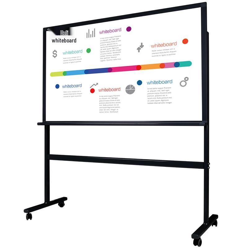 Deli Mobile Magnetic Whiteboard with H-Frame Stand